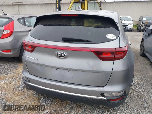 2021 Kia Sportage LX with VIN KNDPM3AC2M7931660, listed as a IAAI auction lot 41924609 with 55,512 mi miles. Bid and sale history available at carsss.com. Image 17.