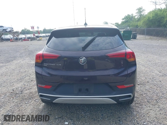 2020 Buick Encore GX Preferred with VIN KL4MMCSLXLB104089, listed as a IAAI auction lot 42611036 with 43,265 mi miles and . Bid and sale history available at DreamBid. Image 17.