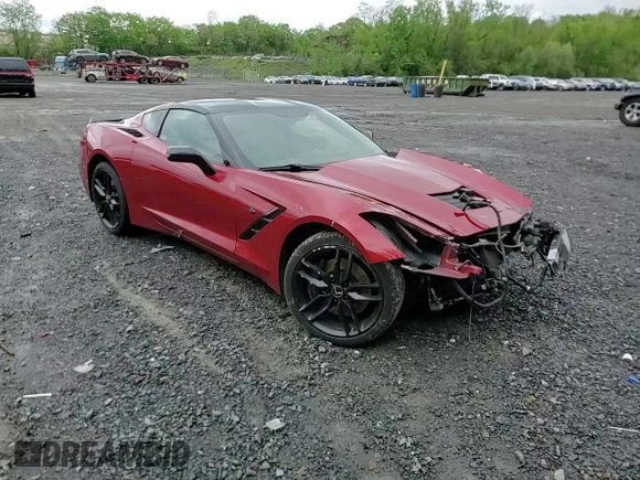 2015 Chevrolet Corvette Z51 3LT with VIN 1G1YL2D72F5111893, listed as a Copart auction lot 55885815 with 139,711 mi miles and Salvage title. Bid and sale history available at DreamBid. Image 14.