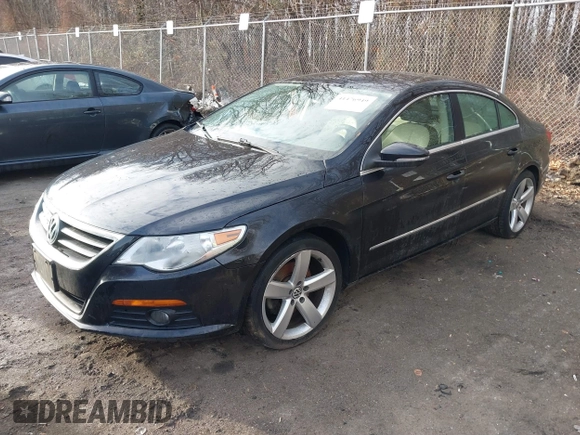 2012 Volkswagen CC Lux PZEV with VIN WVWHP7ANXCE513619, listed as a IAAI auction lot 41476949 with 254,162 mi miles. Bid and sale history available at carsss.com. Image 2.