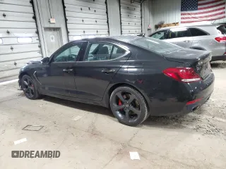 2019 Genesis G70 Advanced with VIN KMTG34LE9KU025478, listed as a Copart auction lot 49776525 with 57,583 mi miles and Salvage title. Bid and sale history available at DreamBid. Image 2.