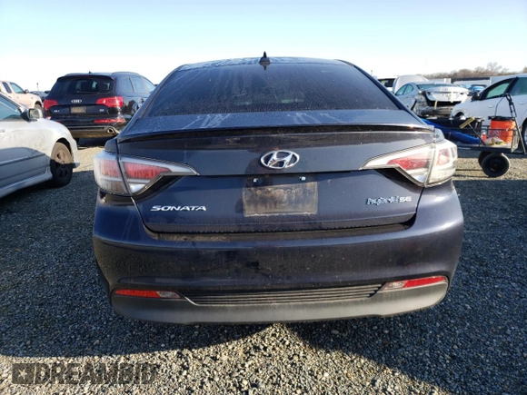 2017 Hyundai Sonata Hybrid SE with VIN KMHE24L36HA066650, listed as a Copart auction lot 45160023 with 0 mi miles. Bid and sale history available at carsss.com. Image 6.