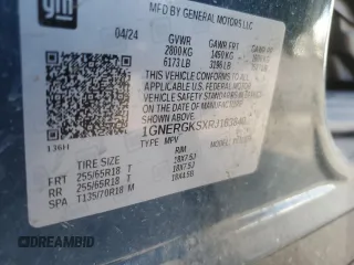 2024 Chevrolet Traverse FWD LT with VIN 1GNERGKSXRJ163840, listed as a Copart auction lot 84730324 with Not provided miles and Salvage title. Bid and sale history available at DreamBid. Image 13.