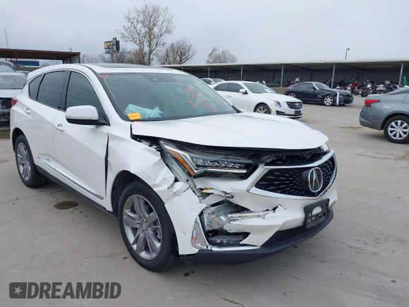 2020 Acura RDX Advance with VIN 5J8TC2H72LL022362, listed as a IAAI auction lot 41254692 with 18,739 mi miles and . Bid and sale history available at DreamBid. Image 1.