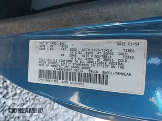 1994 Toyota Pickup z VIN 4TARN81A8RZ196014, wystawiony jako IAAI lot #42356847 z przebiegiem 165 291 mil mil oraz . Historia ofert i sprzedaży dostępna na DreamBid. Obrazek 9.
