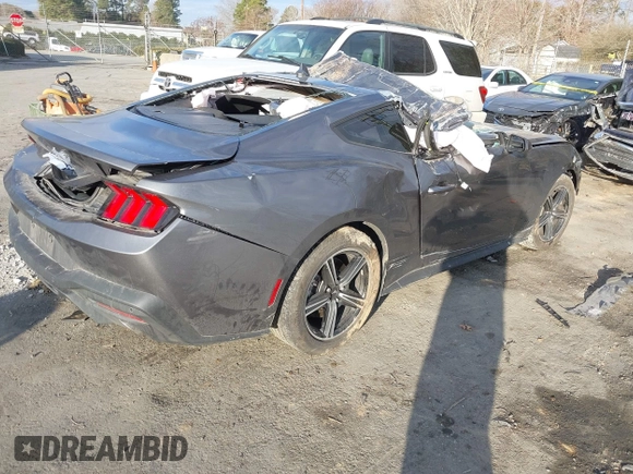 2024 Ford Mustang EcoBoost with VIN 1FA6P8TH9R5126403, listed as a IAAI auction lot 41419709 with 1 mi miles. Bid and sale history available at carsss.com. Image 4.