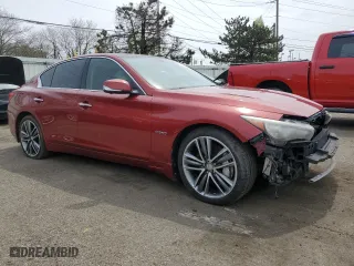 2014 Infiniti Q50 Hybrid Premium with VIN JN1AV7AR2EM702478, listed as a Copart auction lot 53332775 with 115,142 mi miles and Clean Title. Bid and sale history available at carsss.com. Image 4.