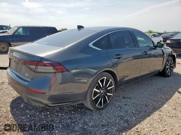 2024 Honda Accord Touring with VIN 1HGCY2F86RA093078, listed as a Copart auction lot 57392485 with 10,602 mi miles and Salvage title. Bid and sale history available at DreamBid. Image 3.