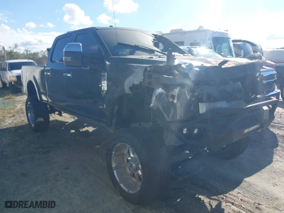 2017 Ford Super Duty F-250 SRW Lariat with VIN 1FT7W2BT1HED50266, listed as a IAAI auction lot 41149852 with 1 mi miles. Bid and sale history available at carsss.com. Image 1.