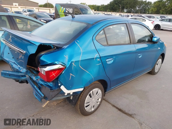 2024 Mitsubishi Mirage ES z VIN ML32FUFJ7RHF15743, wystawiony jako IAAI lot #42460558 z przebiegiem 5 931 mil mil oraz . Historia ofert i sprzedaży dostępna na DreamBid. Obrazek 4.