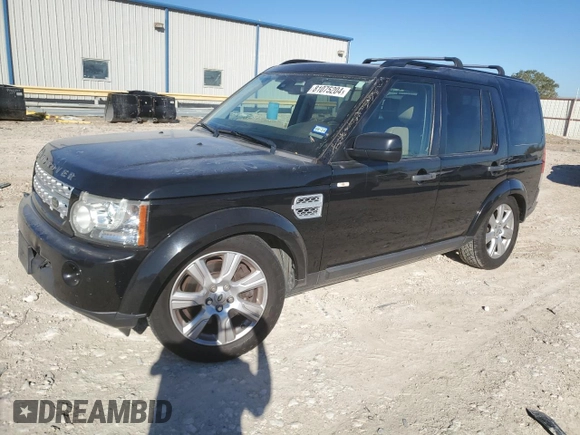 2013 Land Rover LR4 Lux with VIN SALAK2D4XDA670865, listed as a Copart auction lot 81075204 with 171,938 mi miles and Salvage title. Bid and sale history available at DreamBid. Image 1.