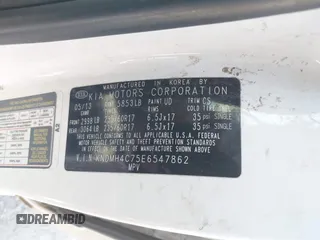 2014 Kia Sedona EX with VIN KNDMH4C75E6547862, listed as a IAAI auction lot 42158784 with Not Provided miles and . Bid and sale history available at carsss.com. Image 9.