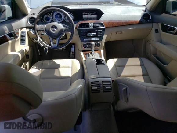 2014 Mercedes-Benz C 350 Sport with VIN WDDGF5HB4EA942494, listed as a Copart auction lot 67640014 with 40,558 mi miles and Salvage Title. Bid and sale history available at DreamBid. Image 8.