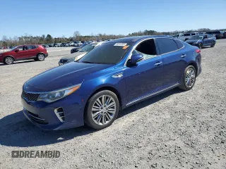2017 Kia Optima SX Limited with VIN 5XXGV4L23HG132376, listed as a Copart auction lot 49354895 with 154,053 mi miles and Salvage title. Bid and sale history available at DreamBid. Image 1.