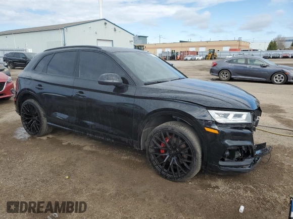 2019 Audi SQ5 Premium with VIN WA1A4AFY8K2002611, listed as a Copart auction lot 55747525 with 99,181 mi miles and Salvage title. Bid and sale history available at DreamBid. Image 4.