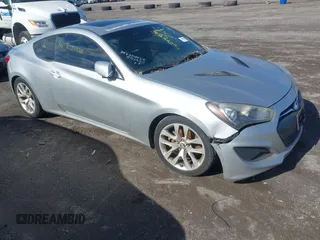 2013 Hyundai Genesis Coupe R-Spec with VIN KMHHT6KD7DU096698, listed as a IAAI auction lot 41604486 with Not provided miles and . Bid and sale history available at DreamBid. Image 1.