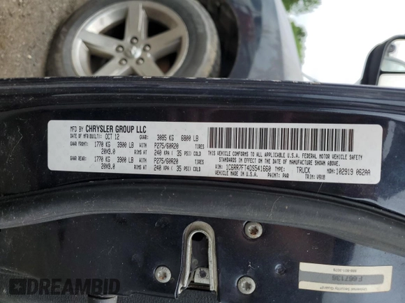 2013 Ram 1500 Express with VIN 1C6RR7FT4DS541660, listed as a Copart auction lot 61416545 with 146,625 mi miles and Clean title. Bid and sale history available at DreamBid. Image 12.