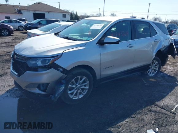 2019 Chevrolet Equinox LT with VIN 3GNAXUEV5KS670478, listed as a IAAI auction lot 41745218 with 56,996 mi miles and . Bid and sale history available at DreamBid. Image 17.