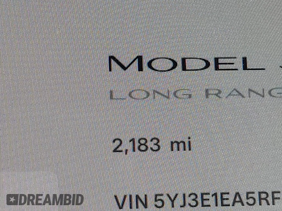 2024 Tesla Model 3 z VIN 5YJ3E1EA5RF870377, wystawiony jako IAAI lot #41933727 z przebiegiem 2 183 mil mil oraz . Historia ofert i sprzedaży dostępna na DreamBid. Obrazek 15.