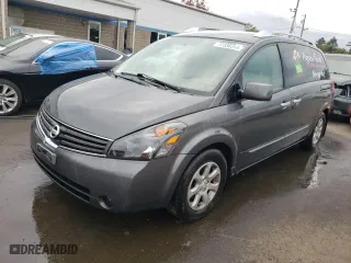 2007 Nissan Quest S with VIN 5N1BV28U57N125582, listed as a Copart auction lot 72336314 with 218,276 mi miles and Salvage Title. Bid and sale history available at carsss.com. Image 1.