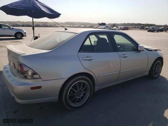 2002 Lexus IS 300 with VIN JTHBD192X20057265, listed as a Copart auction lot 75644484 with 99,875 mi miles and Salvage Title. Bid and sale history available at carsss.com. Image 3.