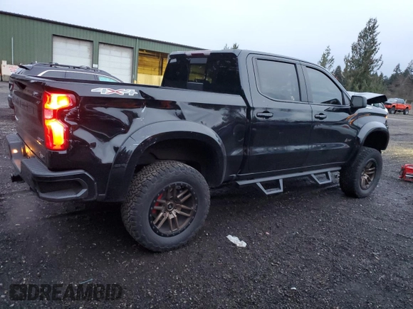 2021 Chevrolet Silverado 1500 RST with VIN 3GCUYEELXMG173469, listed as a Copart auction lot 80919074 with 35,297 mi miles and Salvage Title. Bid and sale history available at carsss.com. Image 3.
