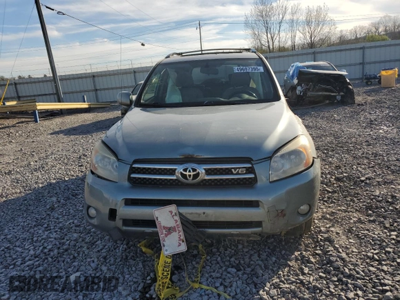 2008 Toyota RAV4 Ltd with VIN JTMZK31V385020920, listed as a Copart auction lot 49697395 with 184,545 mi miles and Salvage Title. Bid and sale history available at carsss.com. Image 5.