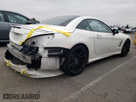 2016 Mercedes-Benz SL 63 AMG with VIN WDDJK7EA6GF038595, listed as a Copart auction lot 53274754 with 29,914 mi miles and Salvage title. Bid and sale history available at DreamBid. Image 3.