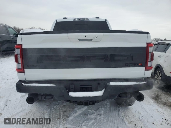2023 Ford F-150 Raptor with VIN 1FTFW1RJXPFC55093, listed as a Copart auction lot 88436285 with 12,256 mi miles and Salvage Title. Bid and sale history available at DreamBid. Image 6.