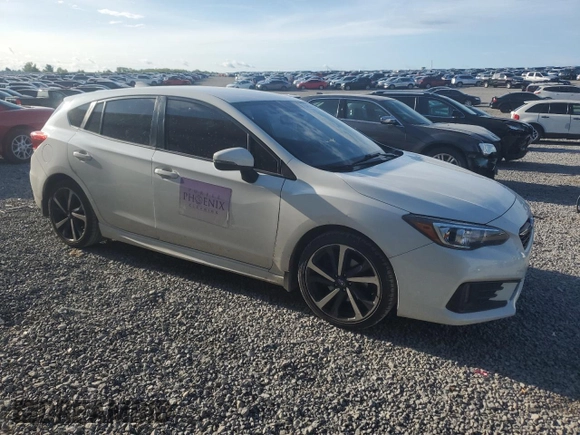 2020 Subaru Impreza Special Sports with VIN 4S3GTAL61L3725640, listed as a Copart auction lot 54536715 with 130,629 mi miles and Salvage title. Bid and sale history available at DreamBid. Image 4.
