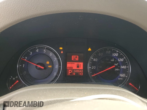 2008 Infiniti G35 Journey with VIN JNKBV61E78M207432, listed as a Copart auction lot 55202535 with 149,642 mi miles and Salvage Title. Bid and sale history available at DreamBid. Image 9.