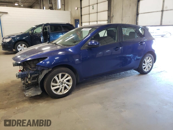 2013 Mazda 3 i Touring with VIN JM1BL1L75D1776154, listed as a Copart auction lot 54899595 with 72,463 mi miles and Salvage Title. Bid and sale history available at DreamBid. Image 1.