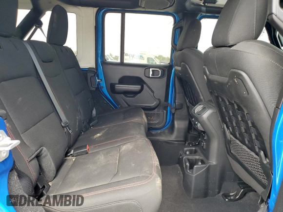 2021 Jeep Wrangler Unlimited Rubicon with VIN 1C4JJXFM7MW794325, listed as a Copart auction lot 54525315 with 43,826 mi miles and Salvage title. Bid and sale history available at DreamBid. Image 11.