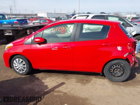 2013 Toyota Yaris L with VIN JTDKTUD35DD560686, listed as a IAAI auction lot 41702208 with 142,174 mi miles. Bid and sale history available at carsss.com. Image 15.