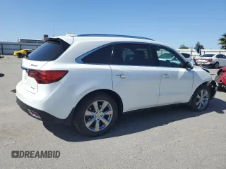 2014 Acura MDX Advance with VIN 5FRYD4H88EB026703, listed as a Copart auction lot 56964525 with 75,734 mi miles and Salvage title. Bid and sale history available at DreamBid. Image 3.