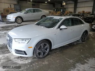 2018 Audi A4 Premium Plus with VIN WAULMAF49JA227861, listed as a Copart auction lot 45019165 with 105,172 mi miles and Salvage Title. Bid and sale history available at carsss.com. Image 1.