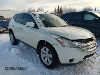 2006 Nissan Murano S with VIN JN8AZ08T26W425013, listed as a Copart auction lot 46355165 with 170,251 mi miles and Salvage Title. Bid and sale history available at carsss.com. Image 4.