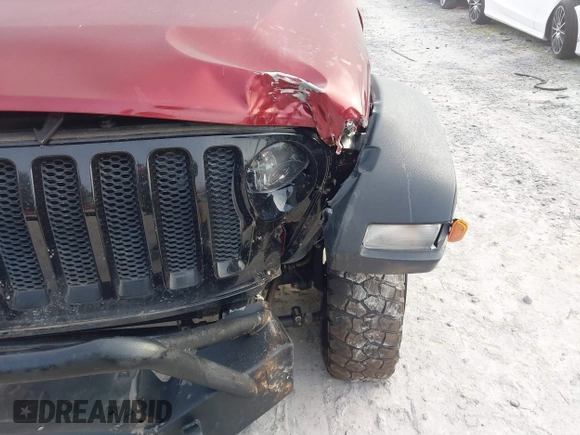 2021 Jeep Wrangler Unlimited Willys with VIN 1C4HJXDN6MW815448, listed as a IAAI auction lot 41459304 with 52,474 mi miles and . Bid and sale history available at DreamBid. Image 6.