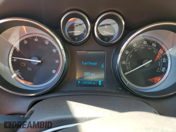 2013 Buick Verano Group with VIN 1G4PS5SKXD4144881, listed as a Copart auction lot 55065545 with 105,346 mi miles and Salvage title. Bid and sale history available at DreamBid. Image 9.