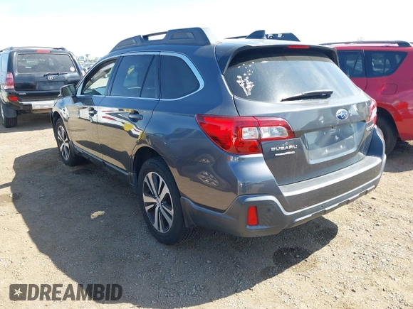 2019 Subaru Outback Limited with VIN 4S4BSANC8K3353904, listed as a IAAI auction lot 42067767 with 57,518 mi miles and . Bid and sale history available at DreamBid. Image 3.