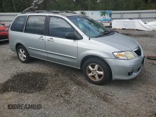 2002 Mazda MPV LX with VIN JM3LW28J320305099, listed as a Copart auction lot 83457404 with 135,020 mi miles and Salvage Title. Bid and sale history available at carsss.com. Image 4.