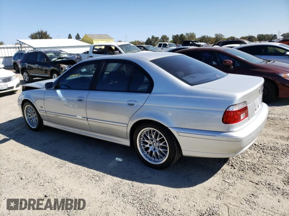 2002 BMW 5 Series 530iA with VIN WBADT63452CH97129, listed as a Copart auction lot 73349124 with 64,431 mi miles and Salvage Title. Bid and sale history available at carsss.com. Image 2.