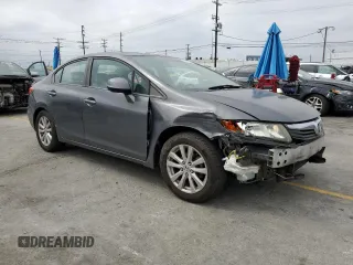 2012 Honda Civic EX with VIN 2HGFB2F86CH330174, listed as a Copart auction lot 56070795 with 137,040 mi miles and Salvage Title. Bid and sale history available at DreamBid. Image 4.