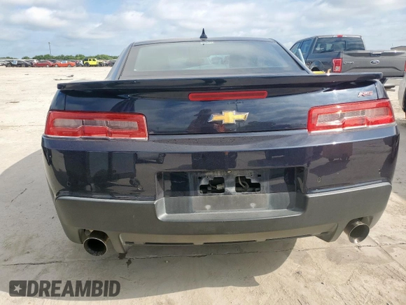 2014 Chevrolet Camaro LT with VIN 2G1FC1E31E9187152, listed as a Copart auction lot 62467045 with Not provided miles and Salvage title. Bid and sale history available at DreamBid. Image 6.