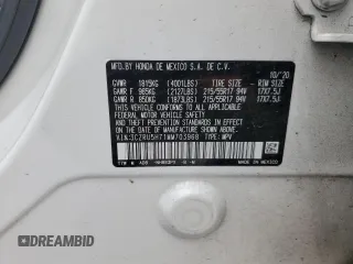 2021 Honda HR-V EX-L with VIN 3CZRU5H71MM703968, listed as a Copart auction lot 51470385 with 109,282 mi miles and Salvage Title. Bid and sale history available at carsss.com. Image 15.