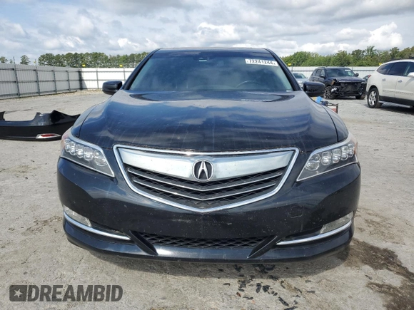 2017 Acura RLX w/Technology Pkg with VIN JH4KC1F5XHC000136, listed as a Copart auction lot 72241244 with 76,499 mi miles and Salvage Title. Bid and sale history available at carsss.com. Image 5.