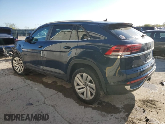 2021 Volkswagen Atlas SE with VIN 1V2KE2CA0MC228707, listed as a Copart auction lot 52641215 with 58,848 mi miles and Salvage title. Bid and sale history available at DreamBid. Image 2.