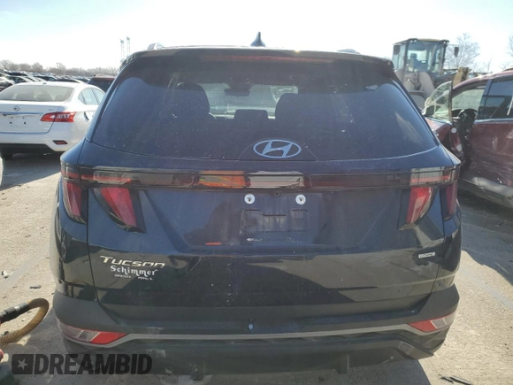 2024 Hyundai Tucson SEL with VIN KM8JBCDE5RU283664, listed as a Copart auction lot 41964575 with 16,818 mi miles and Salvage Title. Bid and sale history available at carsss.com. Image 6.