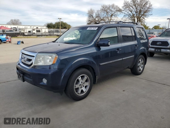 2010 Honda Pilot Touring with VIN 5FNYF4H91AB003620, listed as a Copart auction lot 46647435 with 295,025 mi miles and Clean Title. Bid and sale history available at carsss.com. Image 1.