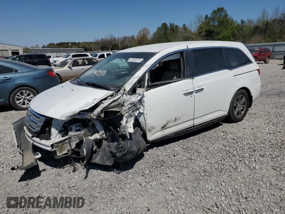 2012 Honda Odyssey EX with VIN 5FNRL5H48CB062612, listed as a Copart auction lot 50503215 with 165,384 mi miles and Salvage Title. Bid and sale history available at carsss.com. Image 1.